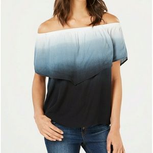 💜 Off-The-Shoulder Flounce Top